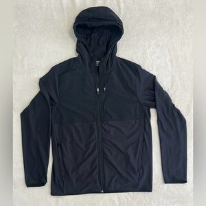 Old Navy Active KnitTech Men's M Hooded Full Zip Jacket Black